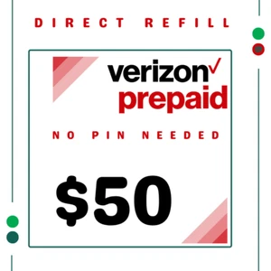 50 $ | Verizon Prepaid | SZYBKI WKŁAD | DOŁADOWANIE - Zdjęcie 1 z 1