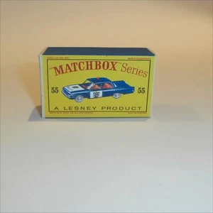 Matchbox Lesney 55b Ford Fairlane Coche de Policía Vacío Estilo D Caja Repro - Imagen 1 de 4