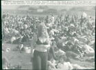 Pop Fans Froncé pour The Ile de Wight Musique F - Vintage Photo 2331777