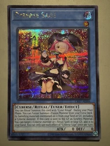 YUGIOH CYBERSE SAGE ASIA ENGLISH EDITION CR07-AES06 SECRET RARE (1ST RUN) - Picture 1 of 3