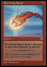 Magic the Gathering MTG Scorching Spear (148) Portal   NM