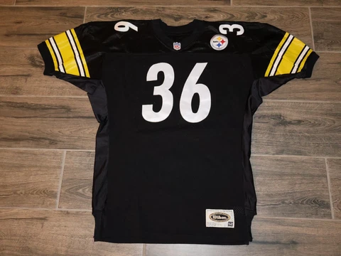 Pittsburgh Steelers Jerome Bettis NFL Football Jersey Wilson Sewn Authentic 52 Cover