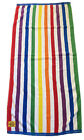 Vintage Banana Club Striped Multicolored Beach Towel Cotton 52x26