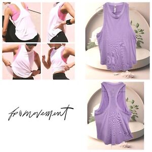 New Free People Movement XS/S Lilac  Take You There Racerback Tank Top 