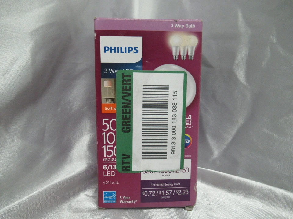 Philips 3 Way LED 50W/100W/150W Soft White 046677556938 - Image 1 of 1