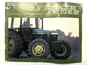 John Deere Vintage Farbprospekt Traktoren 40 bis 85 PS 70er 80er - Bild 1 von 6