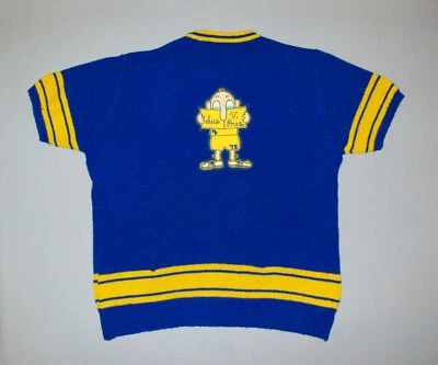 Bonita camiseta deportiva antigua de colección de la década de 1970 con gran parche Kilroy parches de camisa para niñas Foto 1 de 4