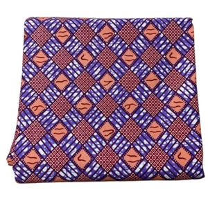 African Wax Print 100% Cotton Ankara Fabric. Full 6 Yards - High quality Fabric! - Picture 1 of 4