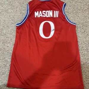 MAGLIA AUTOGRAFA FIRMATA KANSAS JAYHAWKS- FRANK MASON III ACOA COA BASKETBALL  - Foto 1 di 7