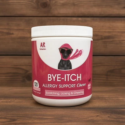 BYE-Itch Immunity Treats For Dogs Soothe Itchy Paws Eyes Ears Skin 360g 120 Chew - Image 1 of 4