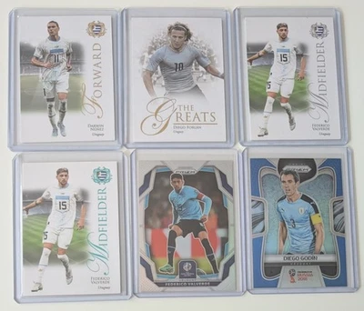Uruguay 13 Card Lot Futera /40 & /69, Prizm /199 Suarez Forlan Nunez Valverde - Image 1 of 4