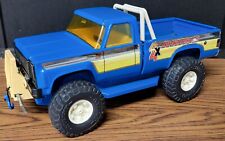 Vintage 1970s Nylint Rhino Pressed Steel Blue Chevrolet 4x4 Toy Pickup Truck