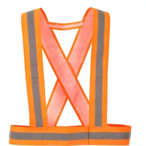 Hi-Vis 1" Reflective Strap Suspender Hook & Loop Close Adjustable One Sz HV55 - Picture 1 of 1