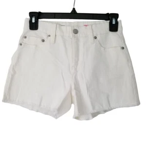 J. Crew Girls Frayed-Hem Denim Shorts Size 5 White NWT BF742 - Picture 1 of 7