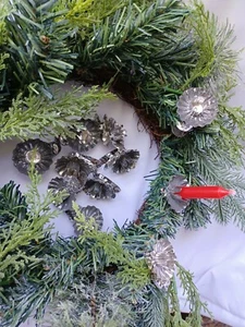 Vintage Christmas Tree Candle Clips Set 0f 12 Germany - Picture 1 of 5