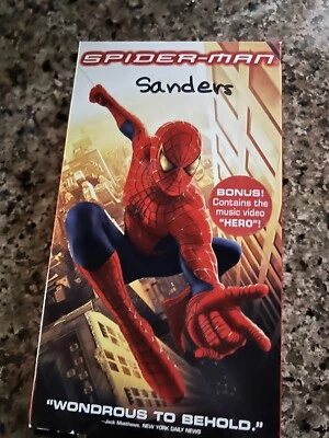 Spider-Man VHS 2002 Tobey Maguire Willem Dafoe Kirsten Dunst James Franco Marvel - Image 1 of 4