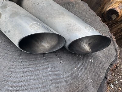 Brabus Exhaust Tips Side Out Mercedes Benz W463 W126 W140 G500 560sec E500 AMG - Image 1 of 2