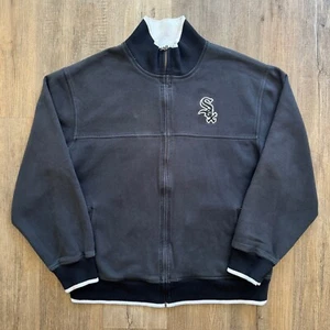 VTG Reebok Chicago White Sox Double Sided Embroidered Full Zip Baseball Jacket - Picture 1 of 7