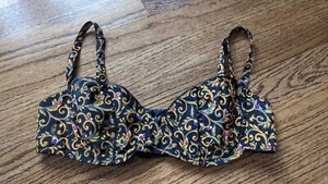 Vintage Delicates Scalloped Cup Bra 34C Second Skin Style #4405 NWOT 1990s HOT - Picture 1 of 8