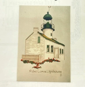 Art Ventures Point Loma Lighthouse gráfico gráfico punto de cruz CA Landmark Series - Imagen 1 de 5