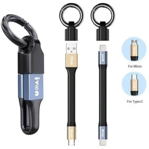 Ultra Short Type-C Data Cable Micro USB Phone Charger Cord Fast Charging Cord - Photo 1 sur 13