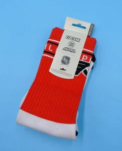 CCM Philadelphia Flyers Crew-Socken für Herren Large Größe 9 - 11 orange NHL Mitte Y2K Vintage - Bild 1 von 3