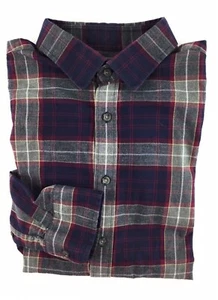 UNTUCKit Mens Shirt Slim Fit Long Sleeve Button Size LARGE Navy Gray - Picture 1 of 4