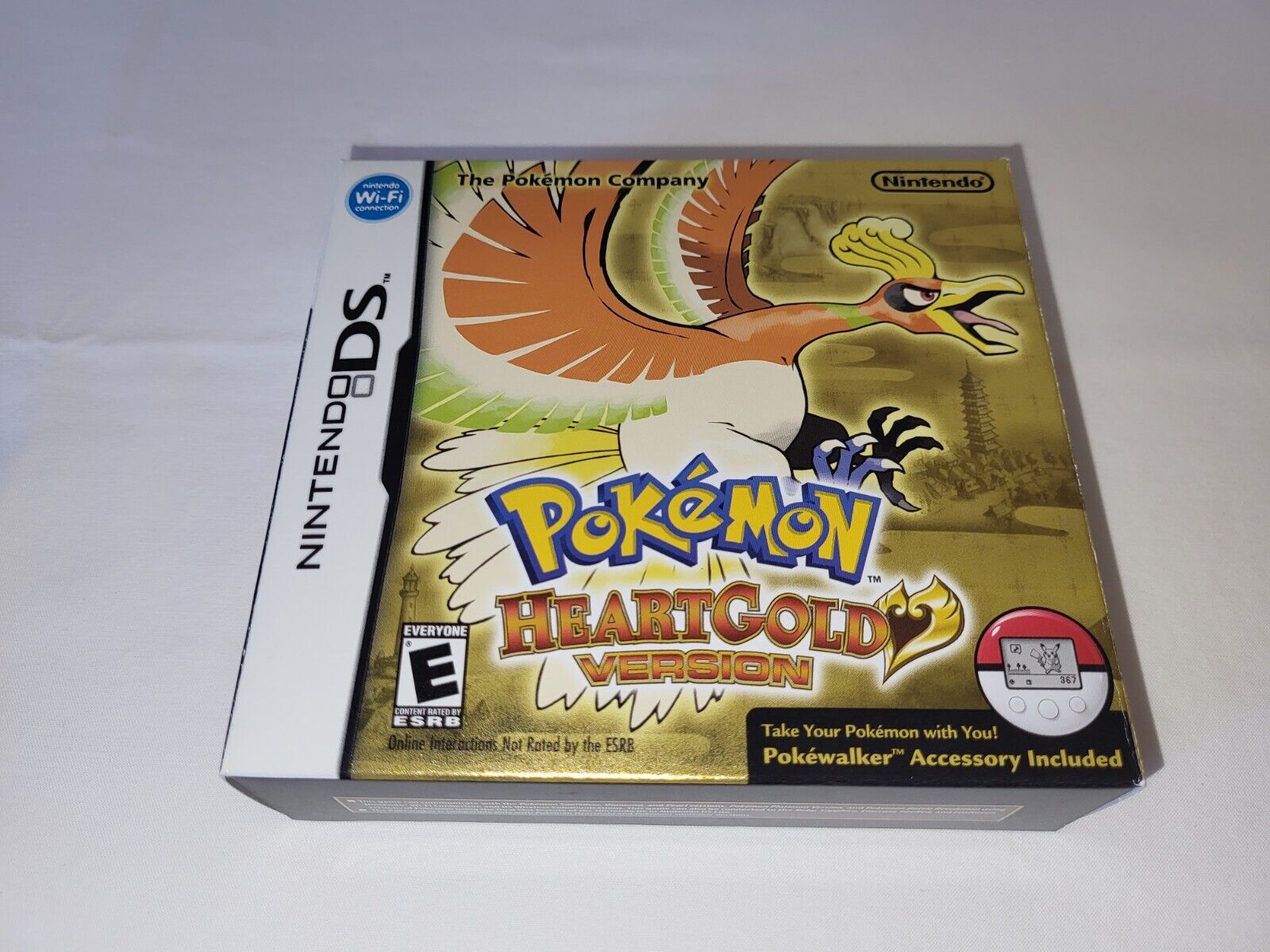 Pokemon: HeartGold Version (Nintendo DS, 2010) with Unused Pokewalker, CIB