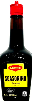 Condimento líquido Maggi desde 1889 importado de Europa 6,7 oz ~ 01/2026 Foto 1 de 4