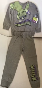 Boys 7 Stitch Halloween Sweatsuit Set Sweatshirt Sweatpants Evil Laugh Mwahaha - Picture 1 of 14