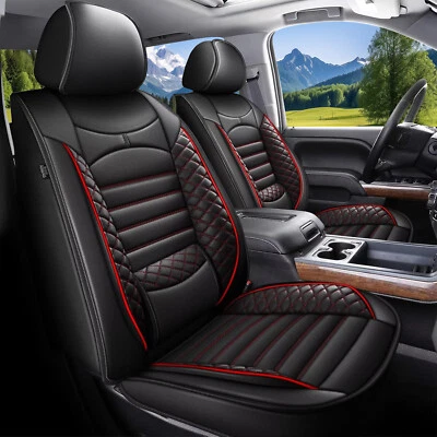PU Leather Truck 5-Seat Covers For Chevrolet Silverado 2500HD 2019-2023 2024 Set Foto 1 de 4