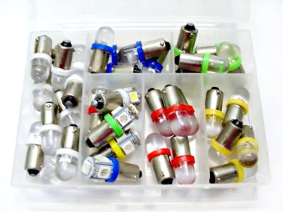 36件装Asst仪表盘仪表板LED灯泡套件BA9S 53 1895雪佛兰 — 第 1/4 张图片