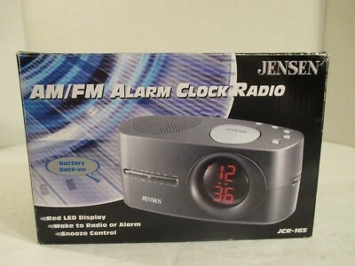 Jensen JCR-165   LCD Radio Alarm Clock Retro Flip Display - Image 1 of 3