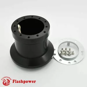 Flashpower Steering Wheel Hub Adapter boss kit BMW 1500 1600 1800 2002 Black - Picture 1 of 4