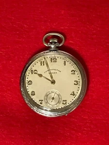 TEGRA CHRONOMETER c.1920 SILVER POCKET WATCH IN VERY GOOD ANTIQUE CONDITION - Picture 1 of 6