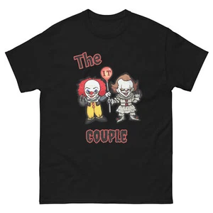 Pennywise the Clowns: The IT Couple Unisex Classic T-shirt | Custom Horror Tees - Picture 1 of 9