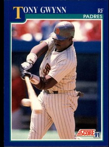 1991 Score Baseball #500 Tony Gwynn 