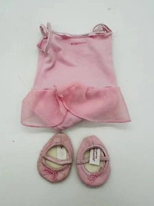 American Girl Puppe rosa Trikot Tutu Ballett Outfit Einteiler und Hausschuhe - Bild 1 von 6