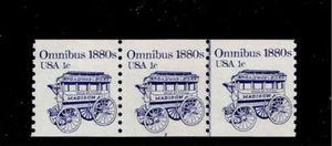 US Scott #1897, Plate #3 Coil 1983 Omnibus 1c VF MNH - Picture 1 of 1