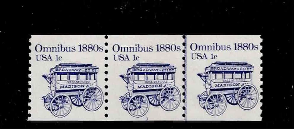 US Scott #1897, Plate #3 Coil 1983 Omnibus 1c VF MNH - Image 1 of 1