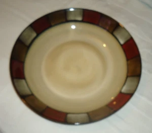 Large 35cm Pfaltzgraff Taos Stoneware Brown Salad, Mixing Fruit Bowl - Picture 1 of 7