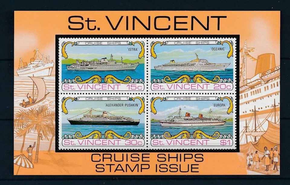 121.ST.VINCENT 1974 SELLO M/S CRUCEROS. MNH Foto 1 de 1