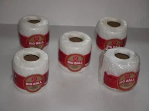 Coats & Clark 500 yds ea white 4 new 1 part used Embroidery thread 3 cord (5) - Picture 1 of 4