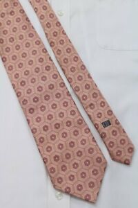 Daniel de Fasson 7 fold  Silk Mens Necktie Peachy-Pink 58 x 4