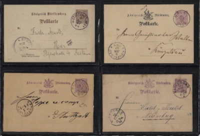 Germany: Wurttemberg: 1875; Special Postal Stationery 10 of 5pf lilac, EBA114 - Image 1 of 3