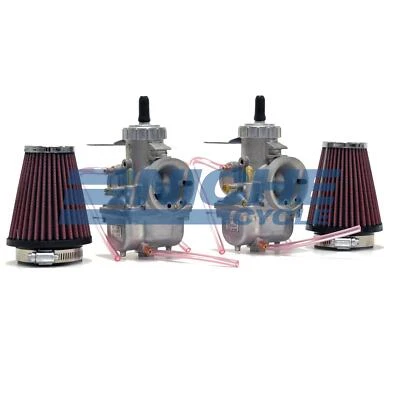 Kit completo de carburador de carrera Honda CB350 CL350 CB360 Mikuni VM32 con cables Foto 1 de 4