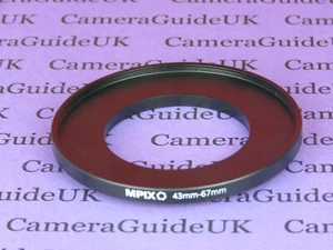 43 mm auf 67 mm 43 mm-67 mm Stepping Step Up Filter Ring Adapter - Bild 1 von 2