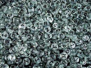 Pulseras de medianoche hágalo usted mismo con letras grises/negras 250 piezas - Imagen 1 de 3
