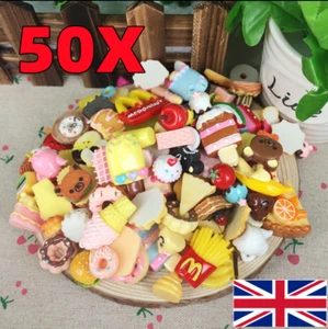 Set of 10-50x Fast food&Rilakkuma Hard Plastic Squishy Charm Squeeze Fun Toys - Zdjęcie 1 z 13