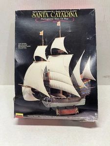 VINTAGE LINDBERG SANTA CATARINA PORTUGIESISCHER KRIEGSMANN SCHIFFSMODELLBAUSATZ - Bild 1 von 7